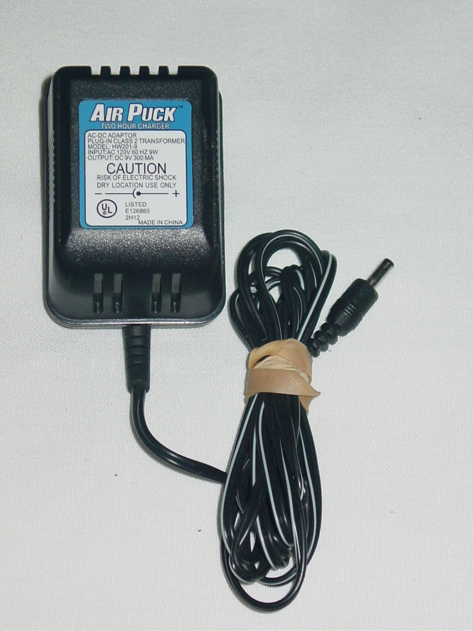 NEW Air Puck HW201-9 Two Hour Charger AC Adapter 9V 300mA
